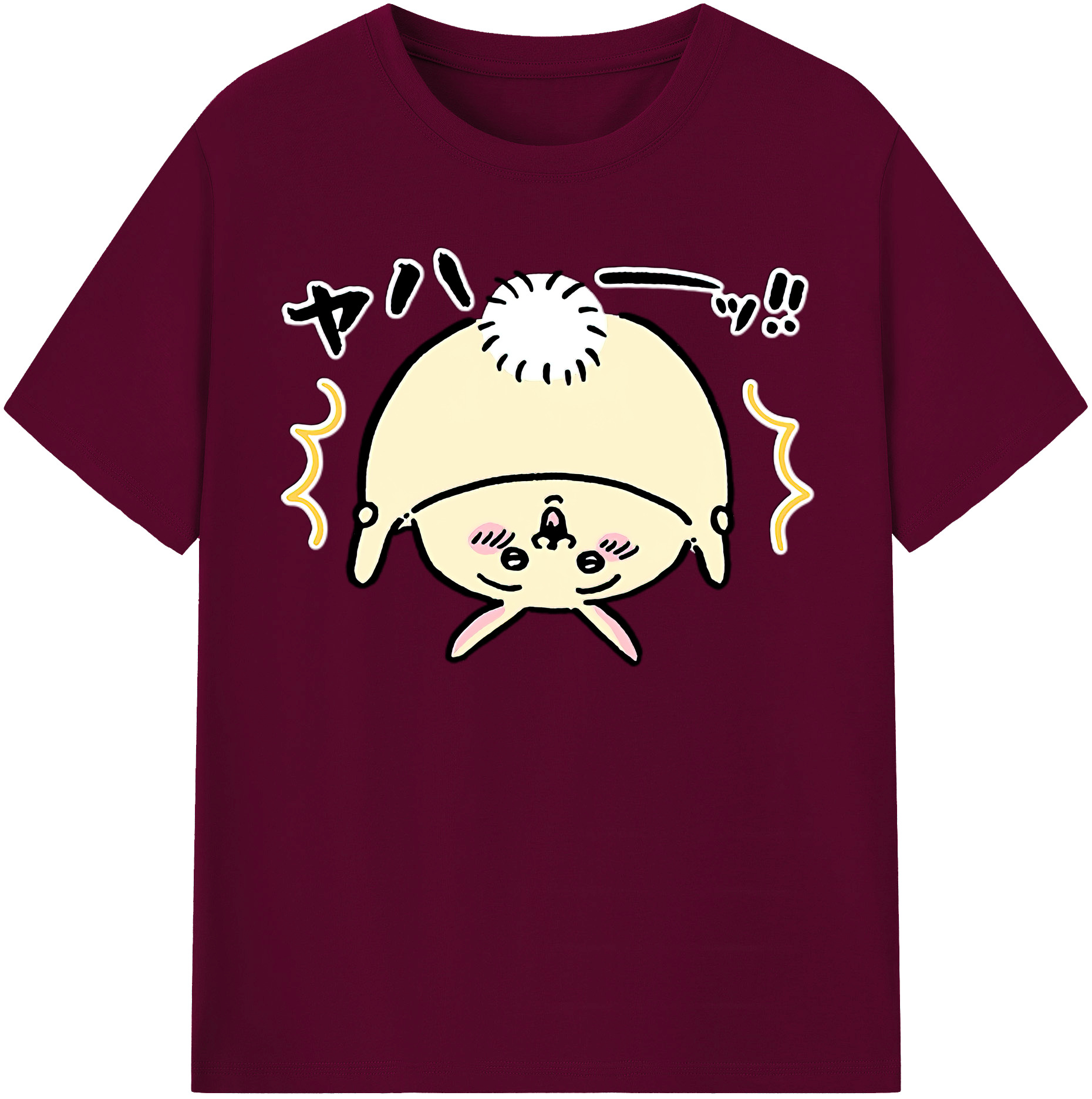 （画像用） ちいかわ うさぎ Chii-kawa usagi レディースカジュアルプリントTシャツ（綿100％）